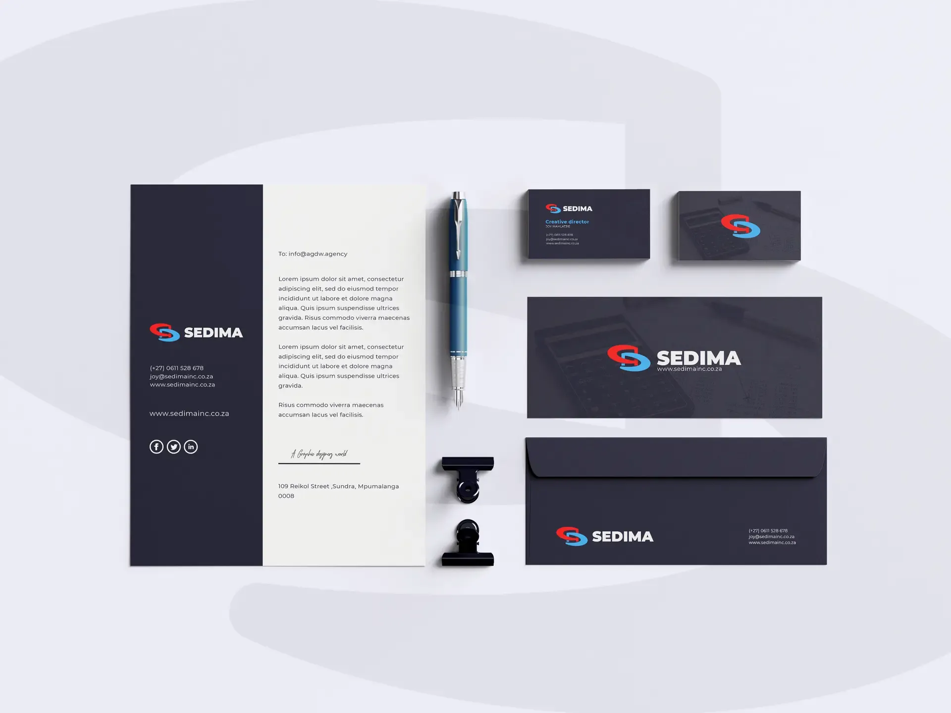 Sedima Company brand identity design